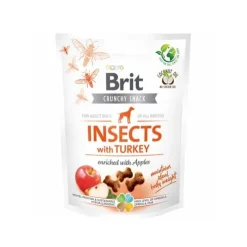 Brit Crunchy Snack, Insects With Turkey | 200g.