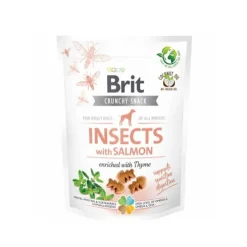Brit Crunchy Snack, Insects With Salmon | 200g.