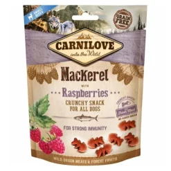 Carnilove Crunchy Snack, Makrel & Hindbær | 200g
