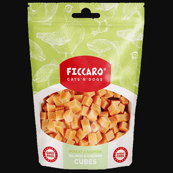 Ficcaro Salmon & Chicken Cubes | 100g