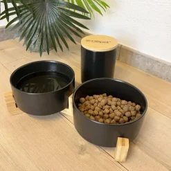 Ollipet Cooper Keramiksæt Med Skåle Og Godbidskrukke Z1