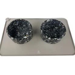 Ollipet Terrazzo Skåle M. Spiseunderlag Z1 | Sort