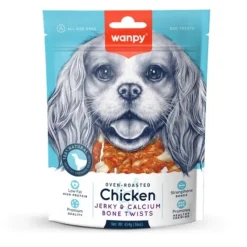 Wanpy Chicken Jerky & Calcium Bone Twists | 100g
