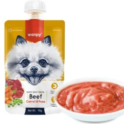 Wanpy Tasty Meat Beef, Carrot & Pea | 90g